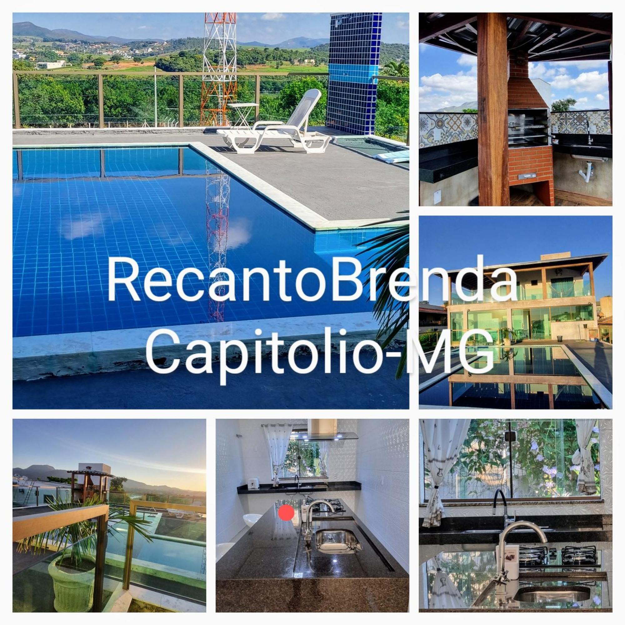 Recanto Brenda - Casa Luxo Capitolio Com Vista Pro Lago, Escarpas E Morrochapeu ภายนอก รูปภาพ